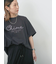 【接触冷感】ドルマンギャザー刺繍Tシャツ
