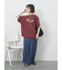 【接触冷感】ドルマンギャザー刺繍Tシャツ