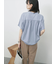 【接触冷感】ドルマンギャザー刺繍Tシャツ