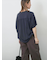 【接触冷感】ドルマンギャザー刺繍Tシャツ