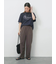 【接触冷感】ドルマンギャザー刺繍Tシャツ