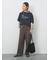 【接触冷感】ドルマンギャザー刺繍Tシャツ
