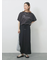 【接触冷感】ドルマンギャザー刺繍Tシャツ