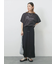 【接触冷感】ドルマンギャザー刺繍Tシャツ