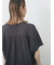 【接触冷感】ドルマンギャザー刺繍Tシャツ