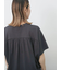 【接触冷感】ドルマンギャザー刺繍Tシャツ