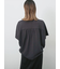 【接触冷感】ドルマンギャザー刺繍Tシャツ