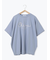 【接触冷感】ドルマンギャザー刺繍Tシャツ