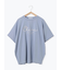 【接触冷感】ドルマンギャザー刺繍Tシャツ