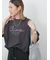 【接触冷感】ドルマンギャザー刺繍Tシャツ