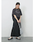 【接触冷感】ドルマンギャザー刺繍Tシャツ
