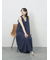 楊柳ノースリーブワンピース