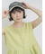 前後2wayジャカードペプラムノースリーブブラウス