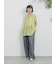 前後2wayジャカードペプラムノースリーブブラウス
