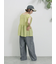 前後2wayジャカードペプラムノースリーブブラウス