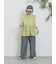 前後2wayジャカードペプラムノースリーブブラウス