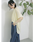 【接触冷感】ポンチョブラウス