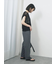 麻タッチパッチワークニットベスト
