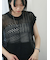 麻タッチパッチワークニットベスト