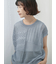 麻タッチパッチワークニットベスト