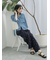 花柄イージーパンツ