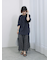 花柄ドッキングカットワンピース