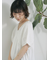 ◎【接触冷感】シャーリングVネックプルオーバー
