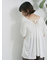 ◎【接触冷感】シャーリングVネックプルオーバー
