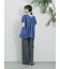 ◎【接触冷感】シャーリングVネックプルオーバー
