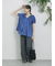 ◎【接触冷感】シャーリングVネックプルオーバー