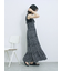 花柄シャーリングワンピース