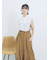 花柄シャーリングワンピース