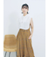 花柄シャーリングワンピース