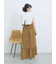 花柄シャーリングワンピース