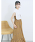 花柄シャーリングワンピース