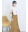花柄シャーリングワンピース