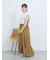 花柄シャーリングワンピース