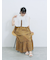 花柄シャーリングワンピース
