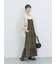 花柄シャーリングワンピース