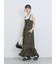 花柄シャーリングワンピース