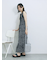 花柄シャーリングワンピース