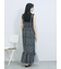 花柄シャーリングワンピース