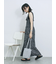 花柄シャーリングワンピース