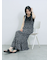 花柄シャーリングワンピース