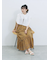 花柄シャーリングワンピース