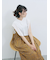 花柄シャーリングワンピース