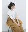 花柄シャーリングワンピース