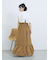 花柄シャーリングワンピース