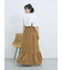 花柄シャーリングワンピース