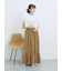 花柄シャーリングワンピース